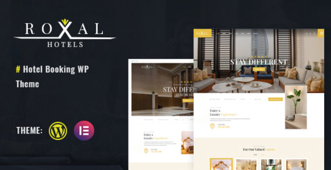 Roxal - Hotel booking WordPress Theme
