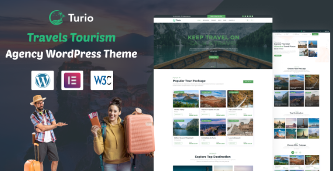 Turio - Travel Tourism Agency WordPress Theme