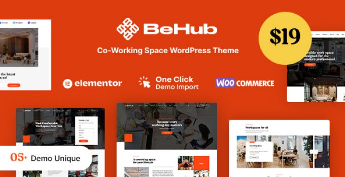 BeHub | Coworking Space WordPress Theme