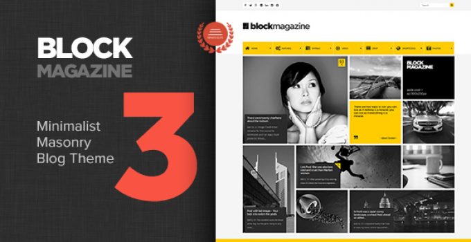 Block Magazine - Flat and Minimalist Blog Theme