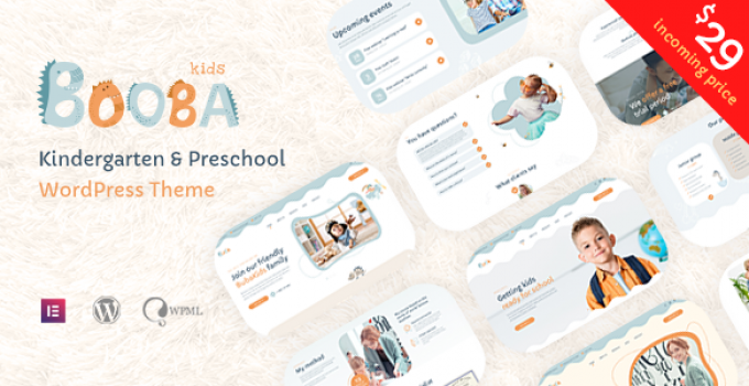 Booba - Kindergarten & Preschool WordPress Theme