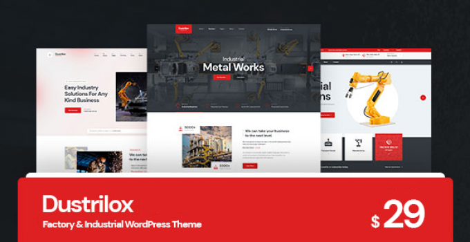 Dustrilox – Factory & Industry WordPress Theme