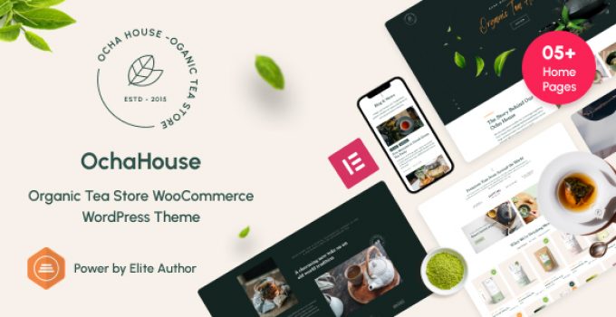 OchaHouse - Organic Tea Store WooCommerce WordPress Theme