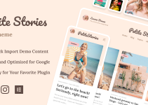 Petite Stories - Personal Blog Theme For Influencers