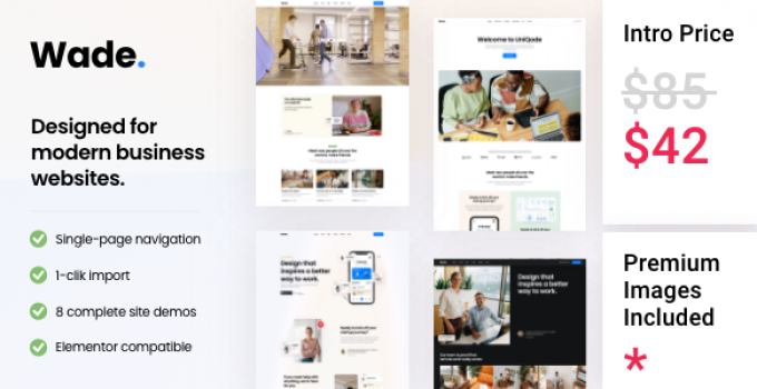 Wade - Business One Page Theme