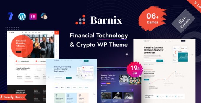 Barnix - Consulting & Finance Theme