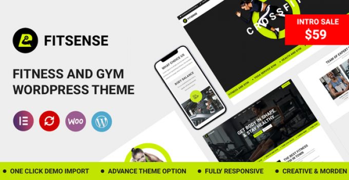 Fitsense - Gym and Fitness WordPress Theme