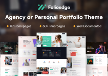 Folioedge - Personal Portfolio & Agency WordPress Theme