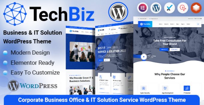 Techbiz - IT Solution Service WordPress Theme