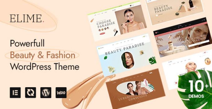 Elime - Multipurpose Cosmetics & Fashion WordPress Theme