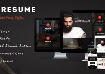 Morgan - Resume, vCard, Personal, Profile and Portfolio WP Theme