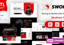 Sword - Martial Arts Boxing WordPress Theme + RTL