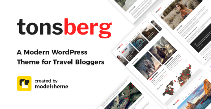 Tonsberg - A Modern WordPress Theme for Travel Bloggers
