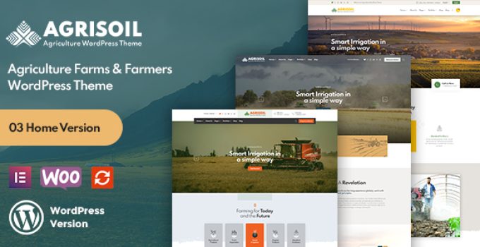 Agrisoil - Agriculture & Organic Farm WordPress Theme