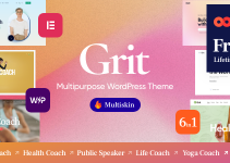 Grit - Coaching & Online Courses Multiskin WordPress Theme