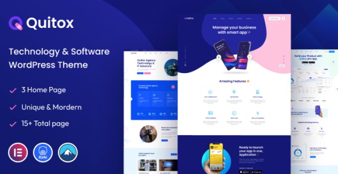 Quitox – Software & IT Solutions WordPress Theme
