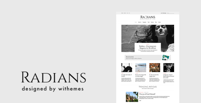 Radians - Modern Magazine/News WordPress Theme