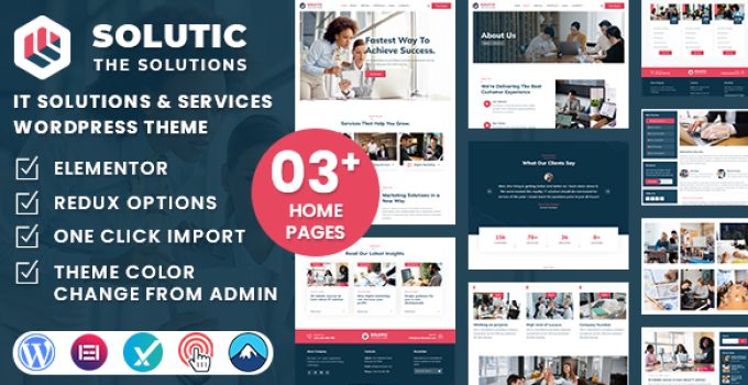 Solutic - IT Solutions and Services WordPress Theme