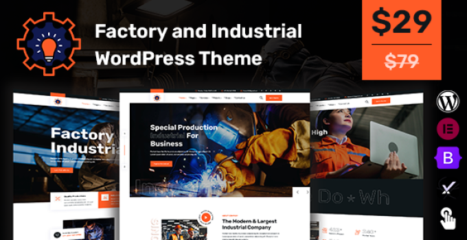 Pentair - Factory and Industrial WordPress Theme