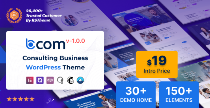 Bcom - Consulting Business WordPress Theme