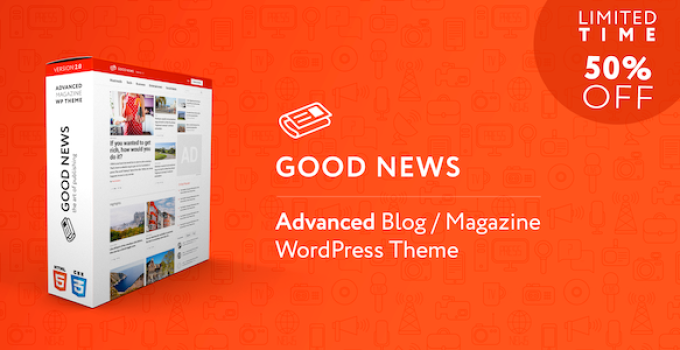 GoodNews - Blog & Magazine WordPress Theme