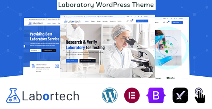 Labortech - Laboratory & Science Research WordPress Theme