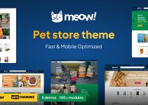 Meow! - Pets Shop WooCommerce WordPress Theme