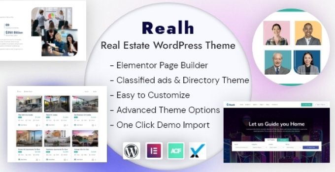 Realh - Housing & Apartment Business WordPress Theme