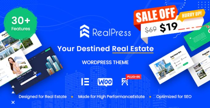 RealPress - Estate Sale and Rental WordPress Theme