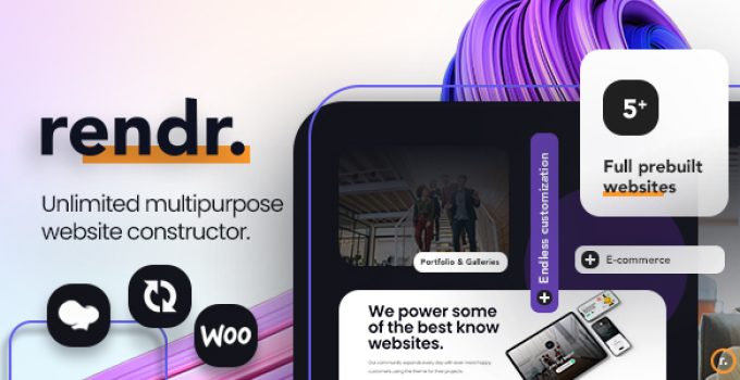Rendr - Modern Multipurpose WordPress Theme