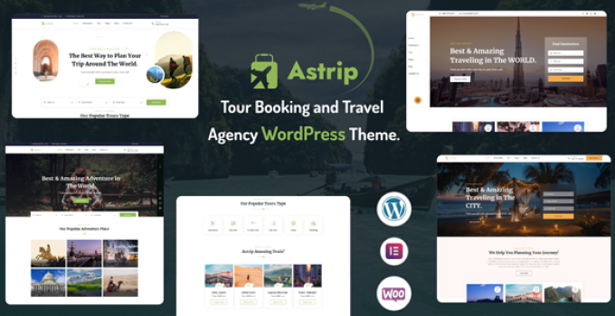 Astrip – Tour Booking and Travel Agency WordPress Theme