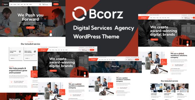 Bcorz - Digital Agency WordPress Theme