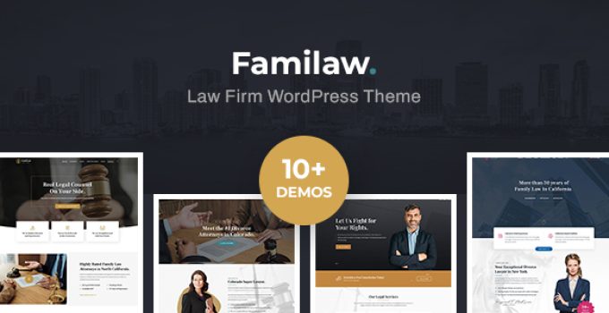 Familaw - Attorney & Law Firm Elementor WordPress Theme