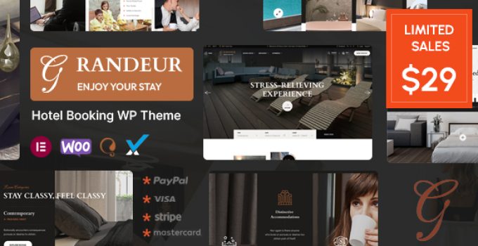 Grandeur - Hotel Booking WordPress Theme