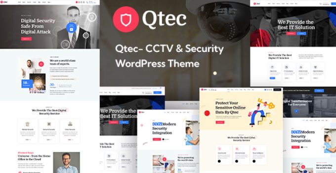 Qtec - CCTV & Security WordPress Theme