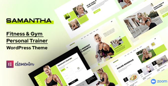 Samantha - Fitness WordPress Theme
