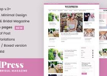WedPress - Wedding Blog WordPress Theme + RTL