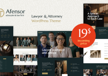 Afensor - Lawyer, Law Firm and Attorney WordPress Theme
