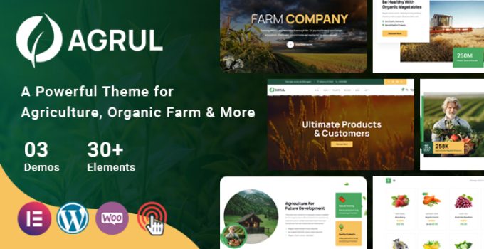 Agrul - Agriculture WordPress Theme