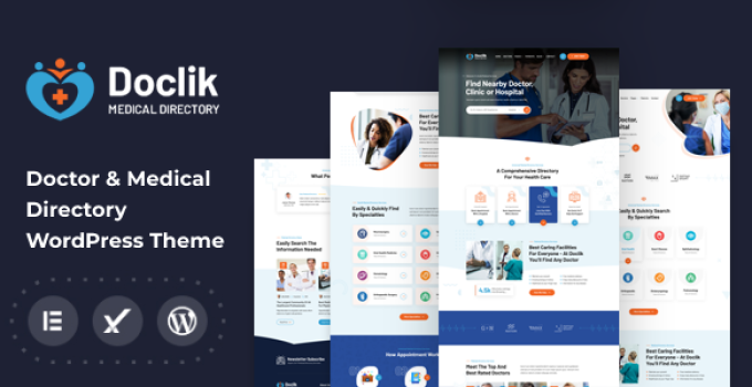 Doclik - Medical & Clinic Directory WordPress Theme