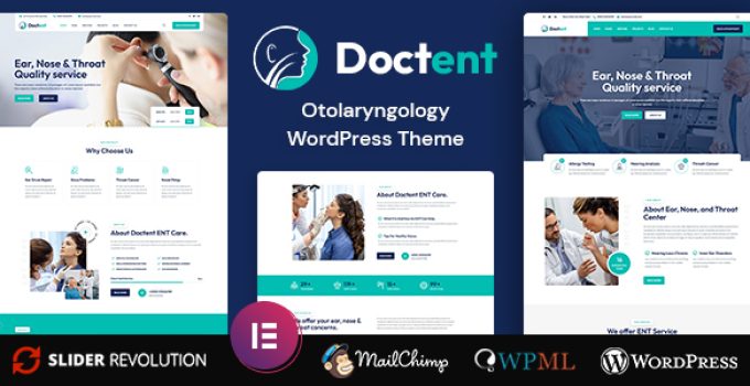 Doctent - Otolaryngologist | ENT Doctor WordPress Theme