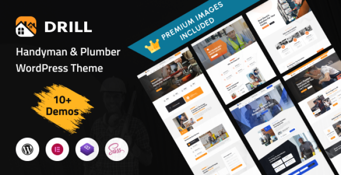 Drill - Handyman & Plumber Services WordPress Theme