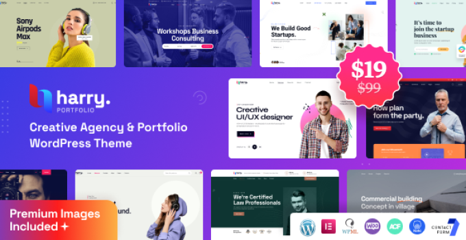 Harry - Creative Agency & Portfolio WordPress Theme