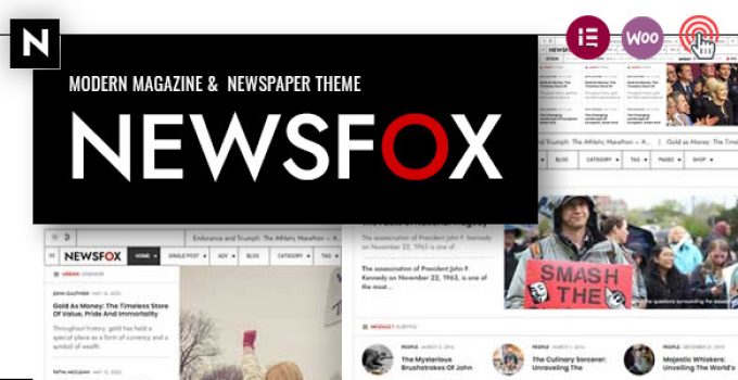 Newsfox – Newspaper and Magazine WordPress Theme