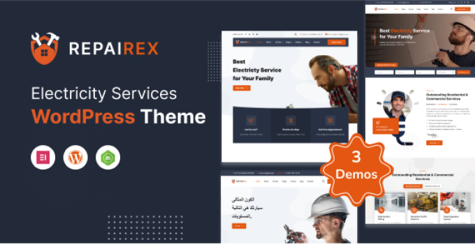Repairex - Electricity Services WordPress Theme