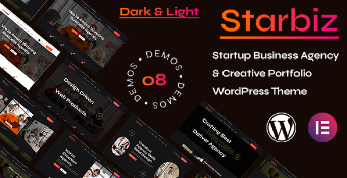 Starbiz - Startup Business Agency & Creative Portfolio WordPress Theme