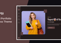 Tapsi – Personal Portfolio WordPress Theme