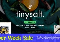 TinySalt - Personal Food Blog WordPress Theme