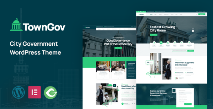 Towngov - City Government WordPress Theme