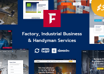 Fortis - Factory Industrial Business & Handyman Services WordPress Theme